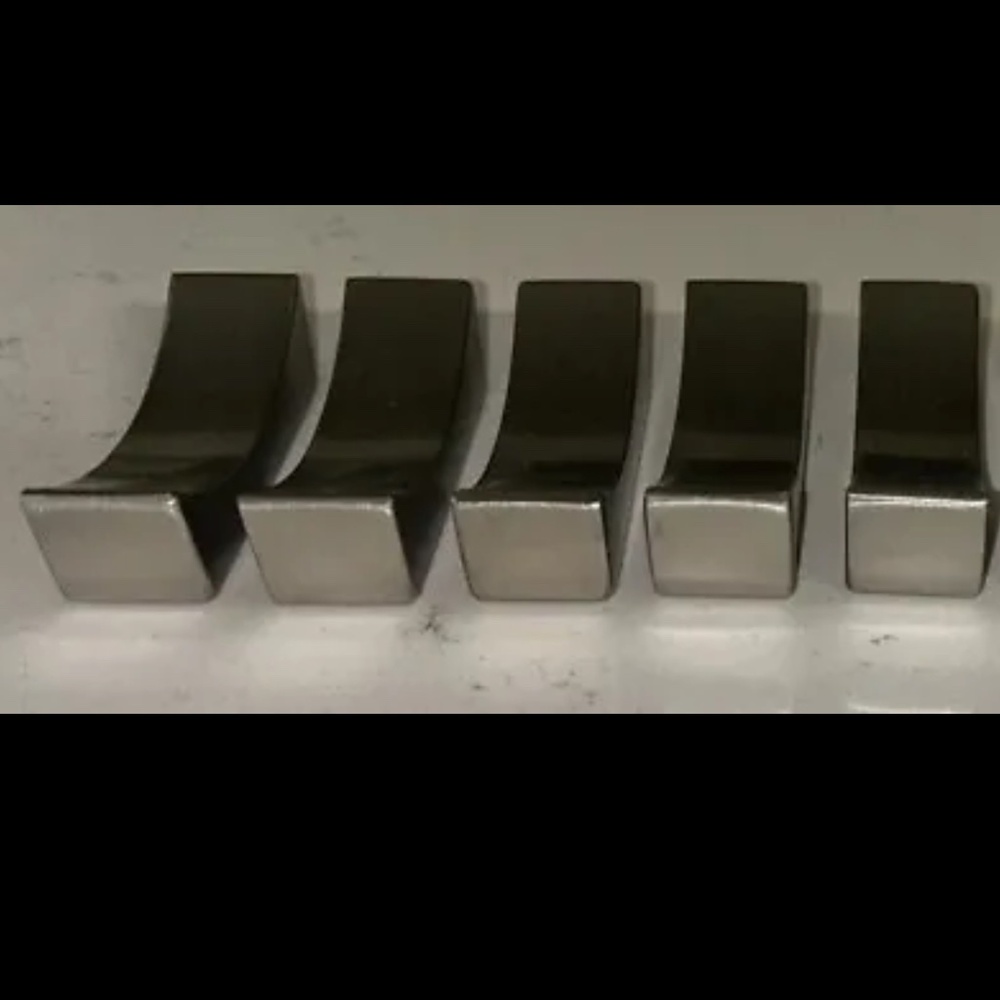 NEW Set Of 5 Brushed Stainless Steel Chopstick Holders Chopstick Rests Modern